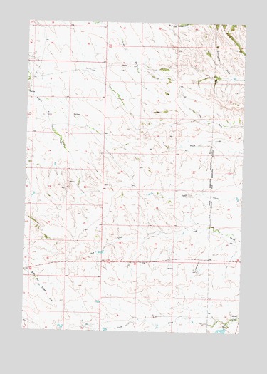 Jeans Fork SE, MT USGS Topographic Map