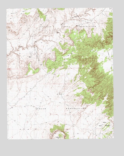 Jeddito Spring, AZ USGS Topographic Map