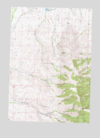 Jeff Davis Peak, MT USGS Topographic Map