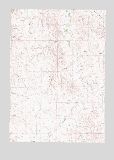 Jeffers Draw, WY USGS Topographic Map