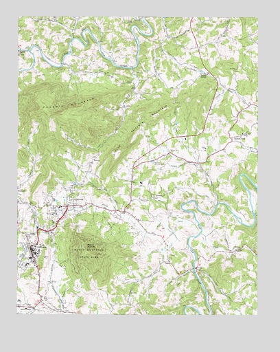 Jefferson, NC USGS Topographic Map