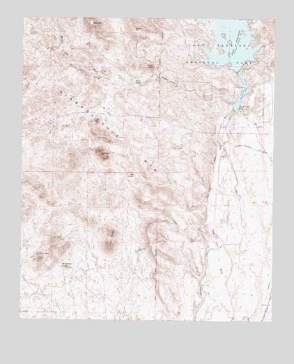 Baldy Mountain, AZ USGS Topographic Map