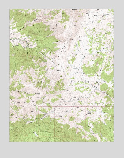 Jefferson, NV USGS Topographic Map