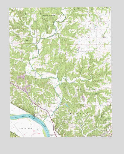 Jefferson City NW, MO USGS Topographic Map