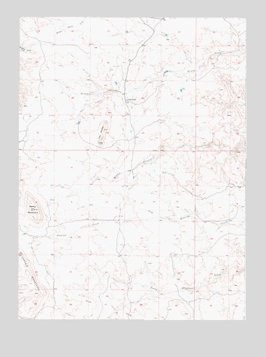 Baldy Mountain, WY USGS Topographic Map