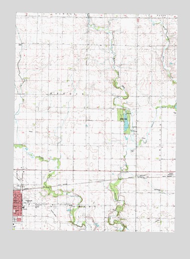 Jefferson East, IA USGS Topographic Map