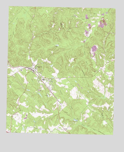 Jeffersonville, GA USGS Topographic Map