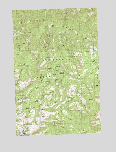 Baldy Mountain, WA USGS Topographic Map
