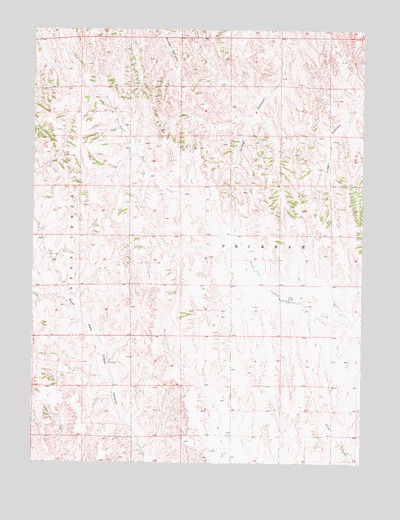 Jeffrey Reservoir SE, NE USGS Topographic Map