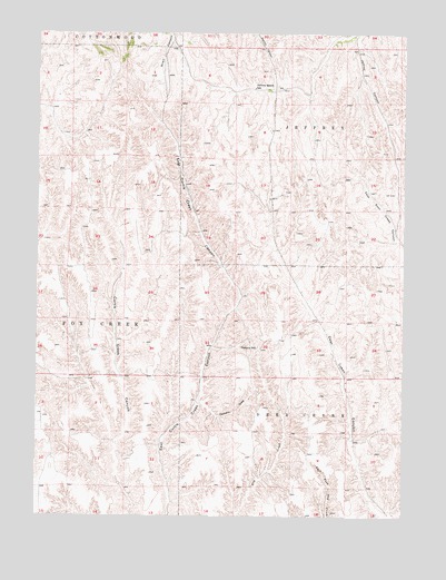 Jeffrey Reservoir SW, NE USGS Topographic Map