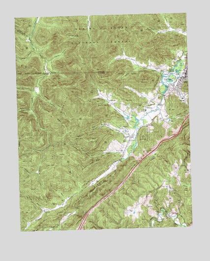 Jellico West, TN USGS Topographic Map