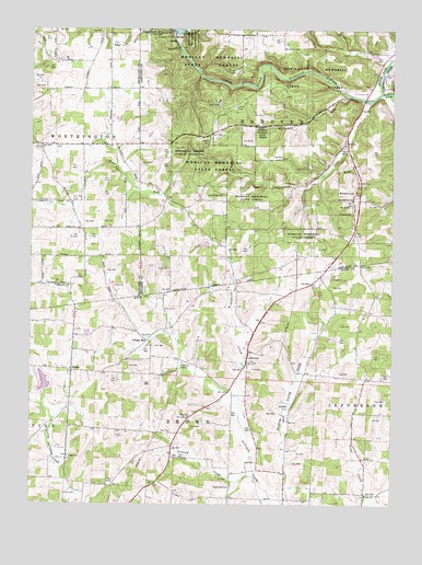 Jelloway, OH USGS Topographic Map
