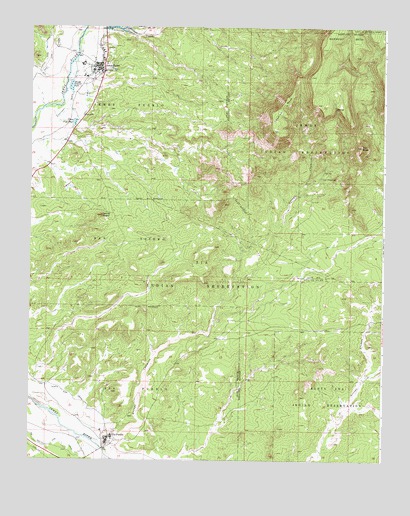 Jemez Pueblo, NM USGS Topographic Map