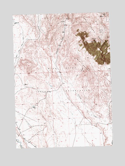 Jenkins Mountain, WY USGS Topographic Map