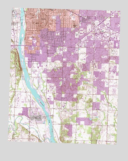 Jenks, OK USGS Topographic Map