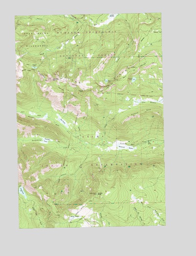 Jennies Butte, WA USGS Topographic Map