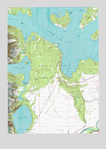 Jenny Lake, WY USGS Topographic Map