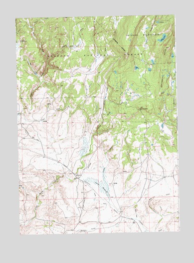 Jensen Meadows, WY USGS Topographic Map
