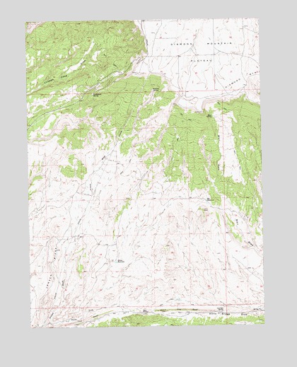 Jensen Ridge, UT USGS Topographic Map