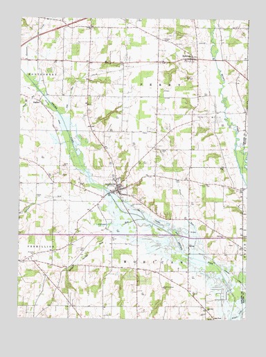 Jeromesville, OH USGS Topographic Map