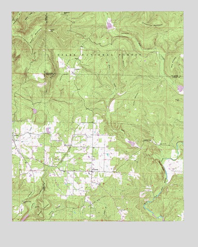 Jerusalem, AR USGS Topographic Map