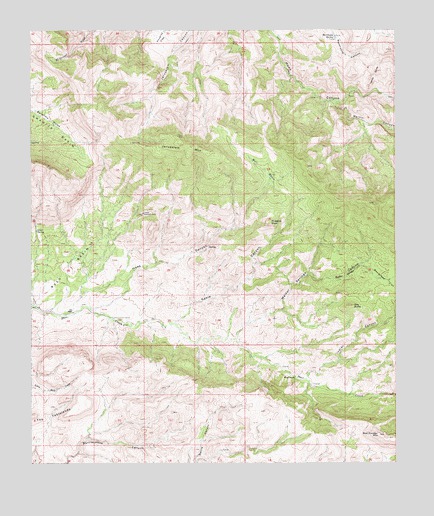 Jerusalem Mountain, AZ USGS Topographic Map