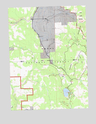 Jess Valley, CA USGS Topographic Map