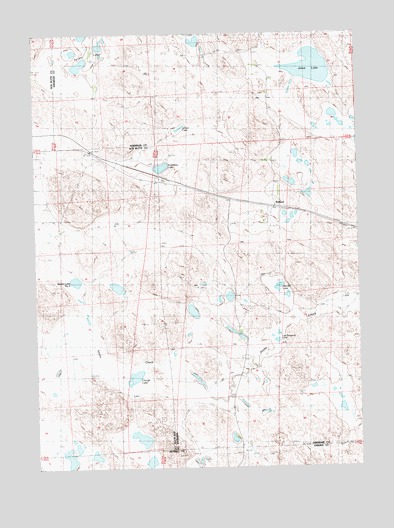 Jesse Lake, NE USGS Topographic Map