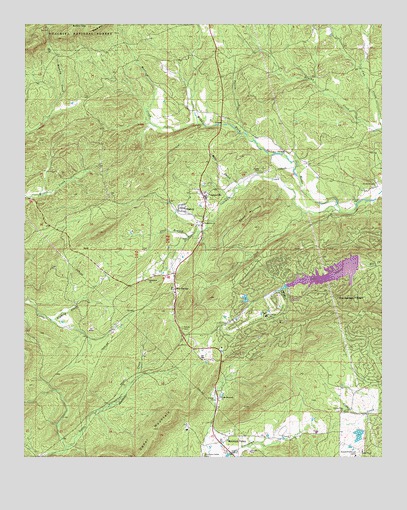 Jessieville, AR USGS Topographic Map