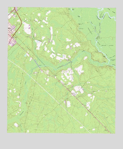 Jesup East, GA USGS Topographic Map