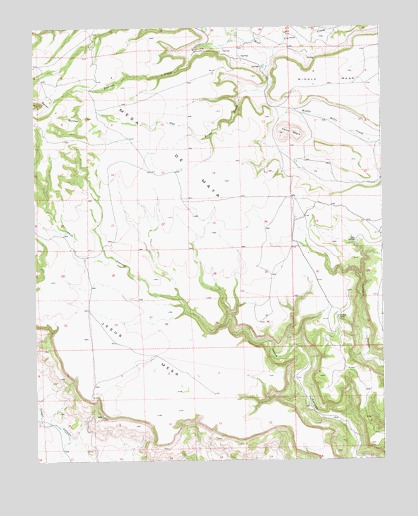 Jesus Canyon, CO USGS Topographic Map