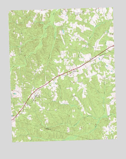 Jetersville, VA USGS Topographic Map
