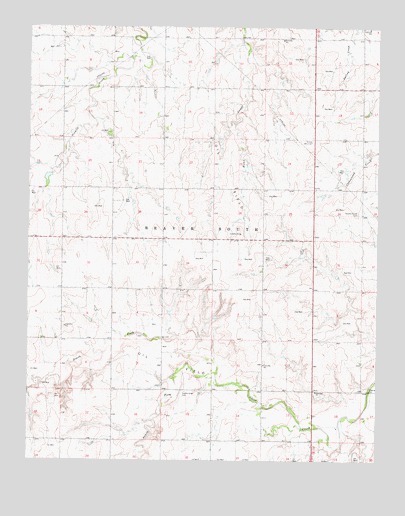 Balko NE, OK USGS Topographic Map