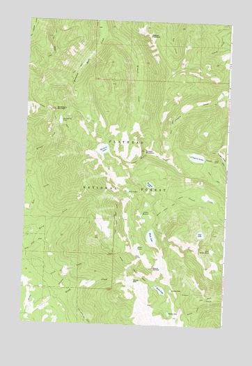 Jewel Basin, MT USGS Topographic Map