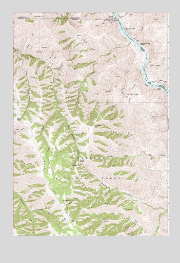 Jim Creek Butte, OR USGS Topographic Map