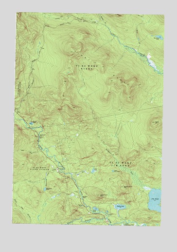 Jim Pond, ME USGS Topographic Map