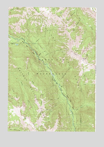 Jim White Ridge, OR USGS Topographic Map