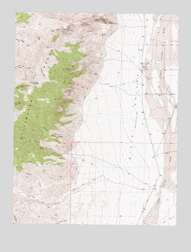 Job Peak, NV USGS Topographic Map
