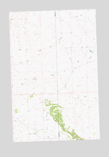Ball Coulee, MT USGS Topographic Map