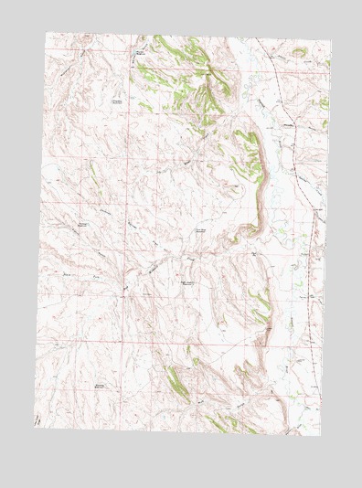 Joe Emge Creek, WY USGS Topographic Map