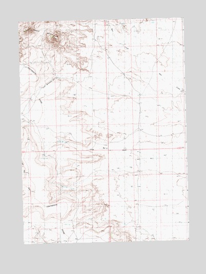Joe Hay Rim, WY USGS Topographic Map