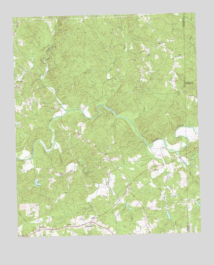 Ball Ground East, GA USGS Topographic Map