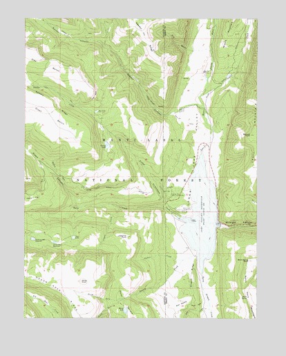Joes Valley Reservoir, UT USGS Topographic Map