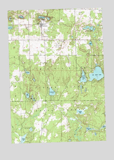 Johannesburg, MI USGS Topographic Map