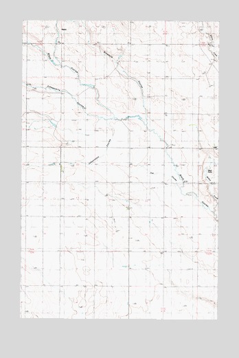Johannson Coulee, MT USGS Topographic Map