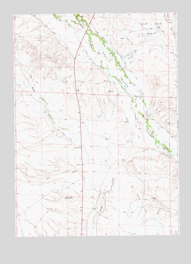 Ball Island, WY USGS Topographic Map