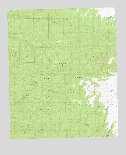 John Kerr Peak, NM USGS Topographic Map