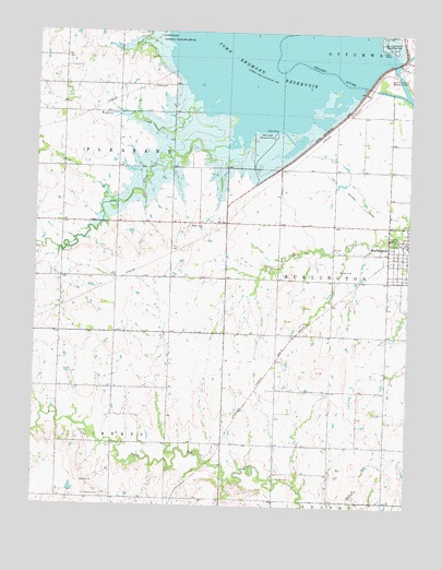 John Redmond Dam, KS USGS Topographic Map