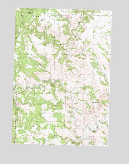 Johnny Cake Mountain, OR USGS Topographic Map