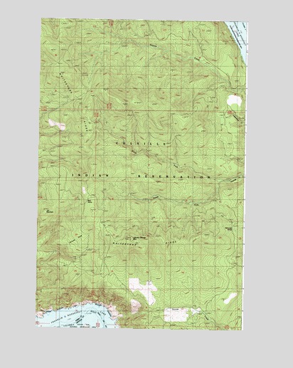 Johnny George Mountain, WA USGS Topographic Map